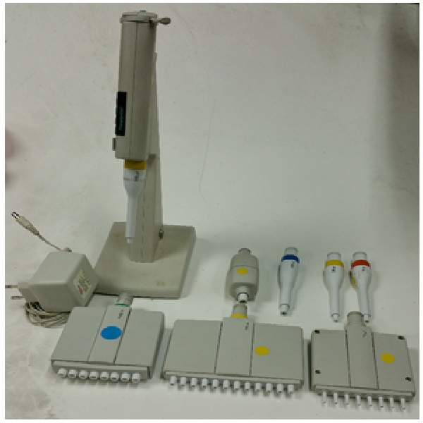 פיפטור אלקטרוני ראשים מתחלפים Variable Volume Multi/single Channel Pipette