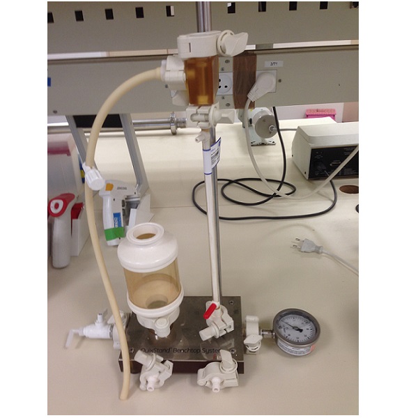 Quixstand Benchtop Pilot System Membralox פילטרציה של חלבוננים